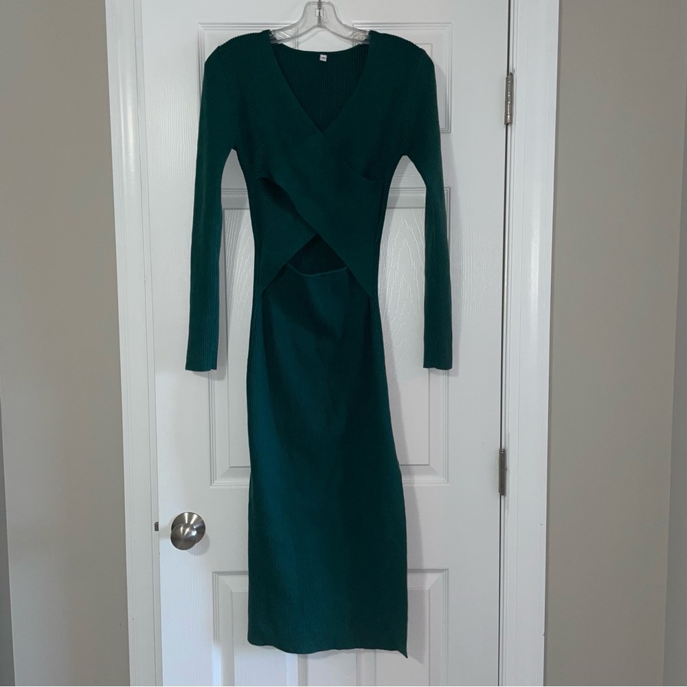 Amazon Ribbed Midi Sweater Dress